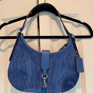 Coach blue suede The Hamptons hobo Shoulder Bag Limited Re-edition 2005